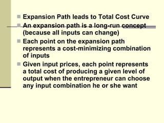 Income Expansion Path Examples Theory of production 2 | PPT