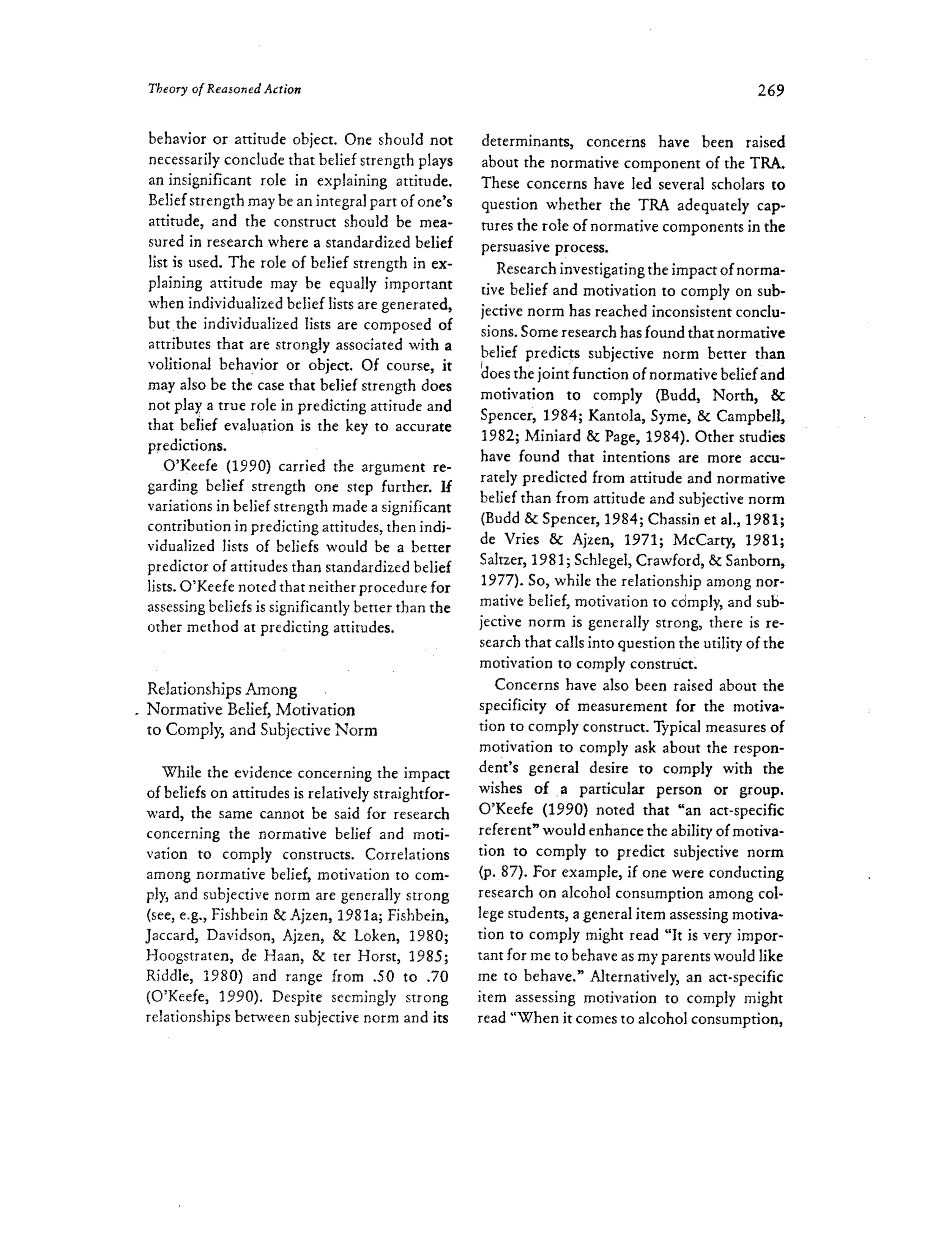 Theory of Reasoned Action