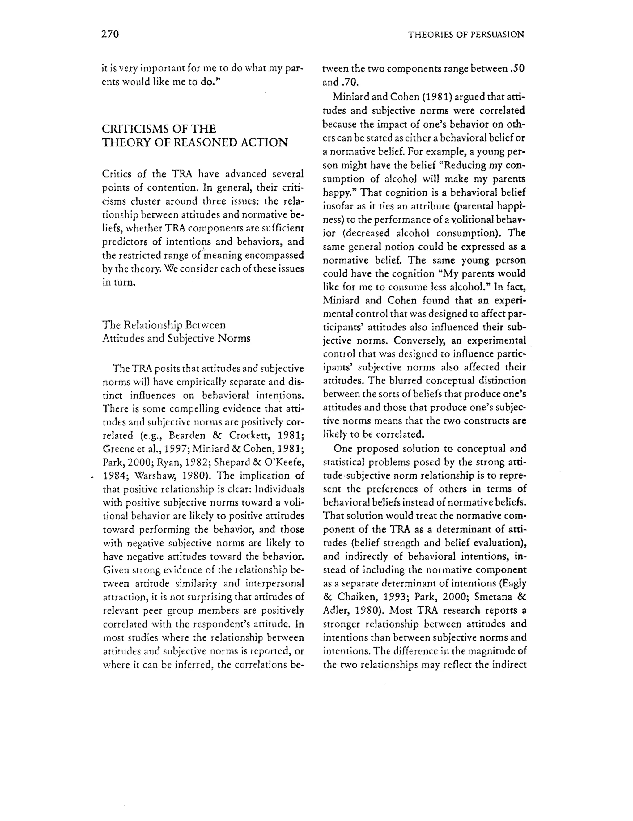 Theory of Reasoned Action