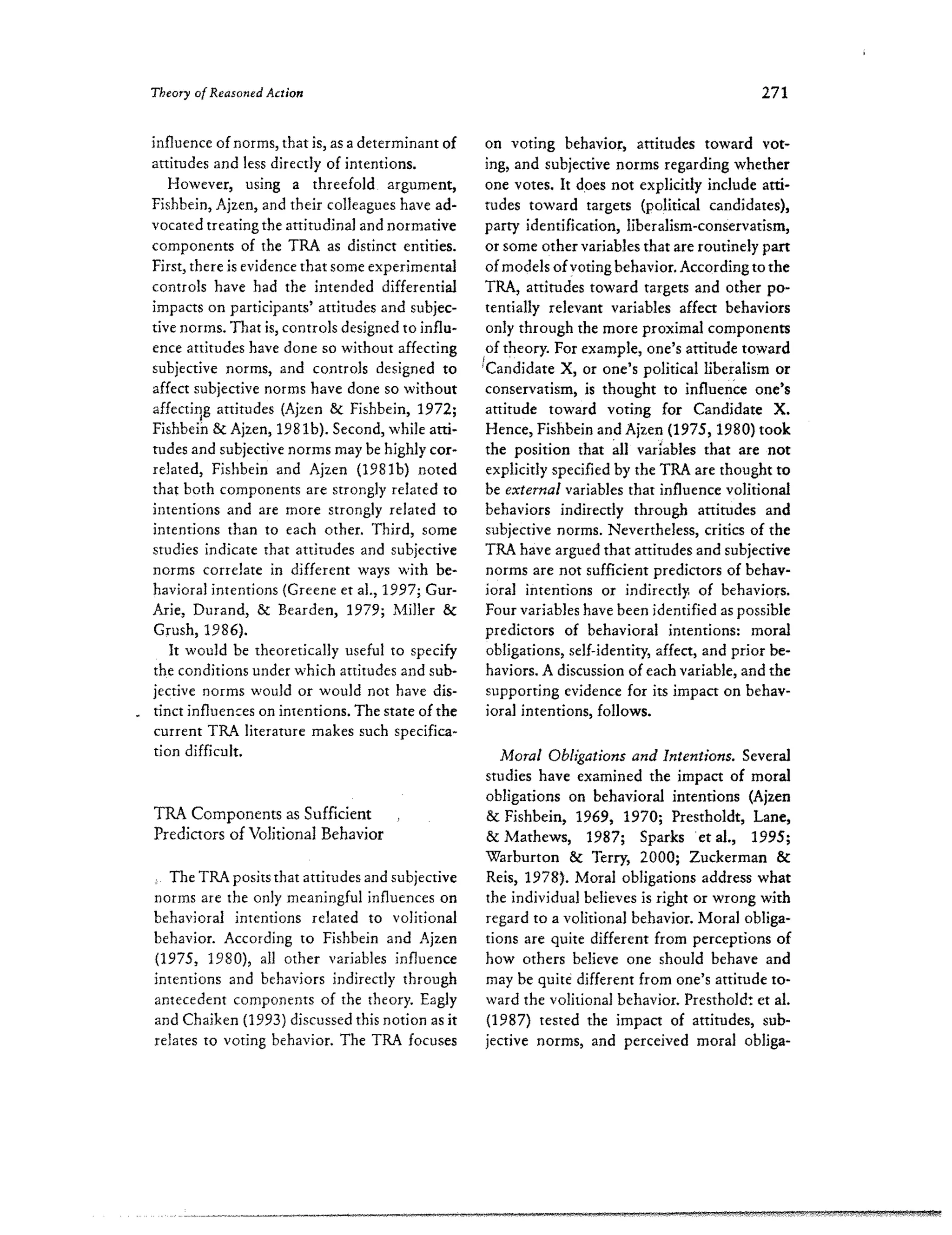 Theory of Reasoned Action