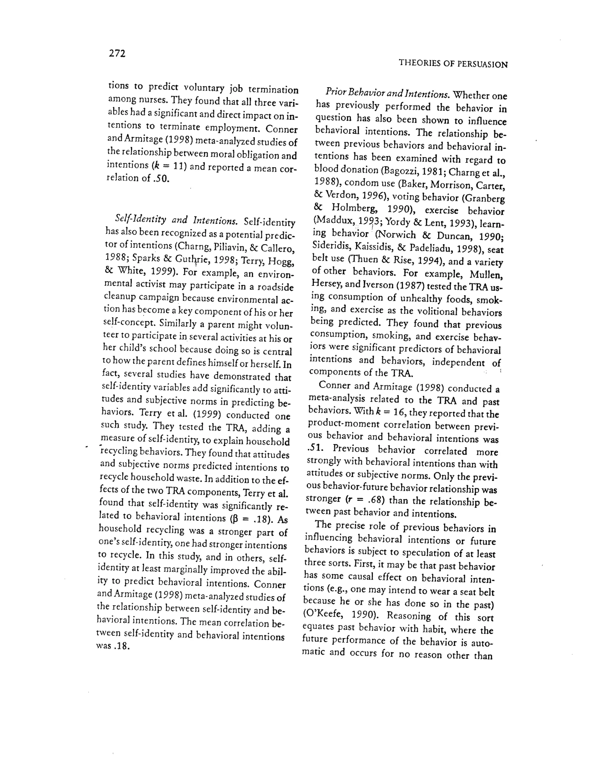 Theory of Reasoned Action