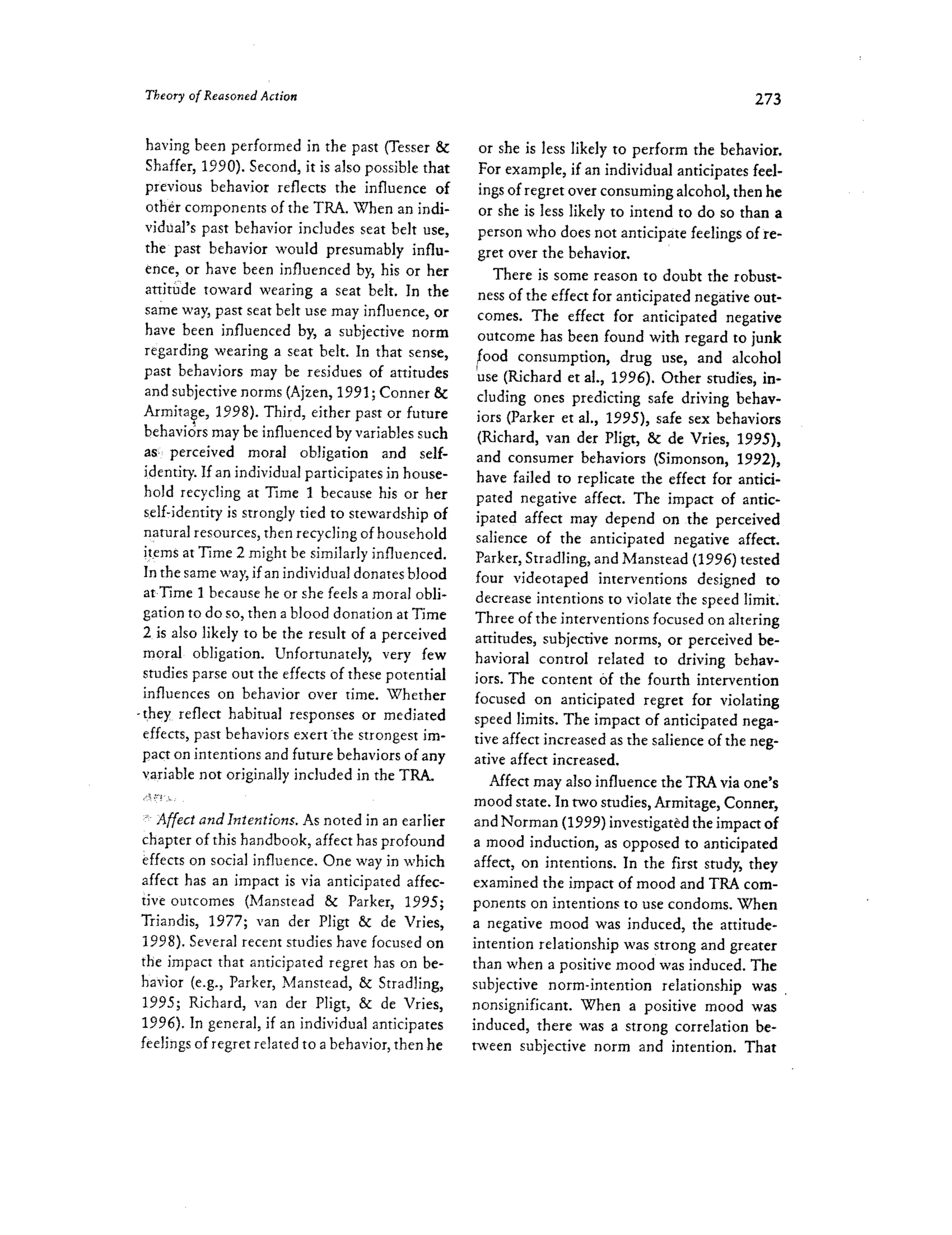 Theory of Reasoned Action