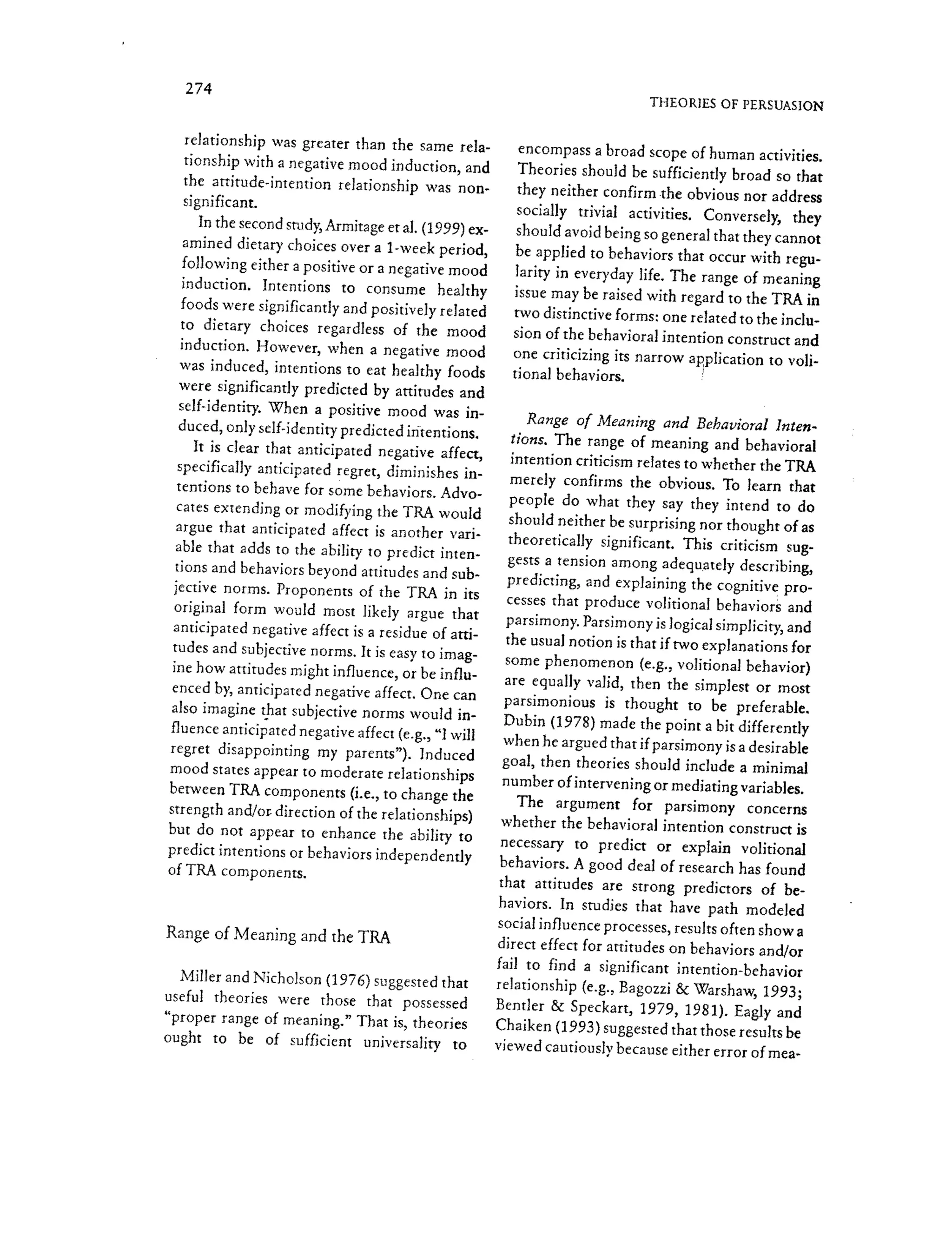 Theory of Reasoned Action