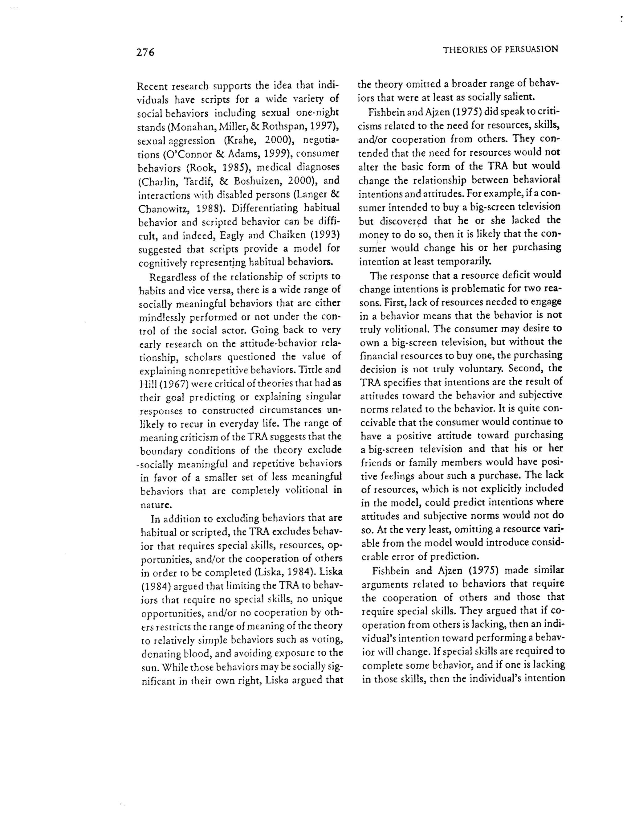 Theory of Reasoned Action