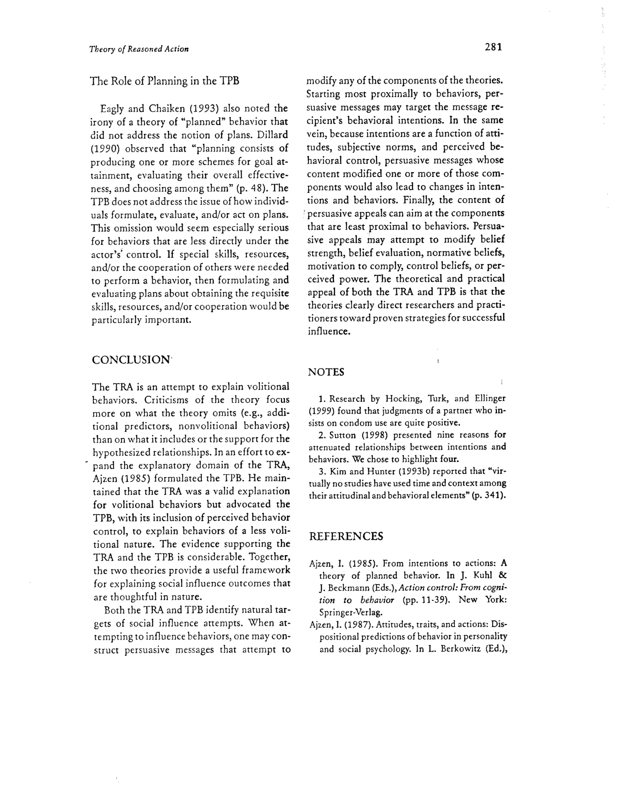 Theory of Reasoned Action