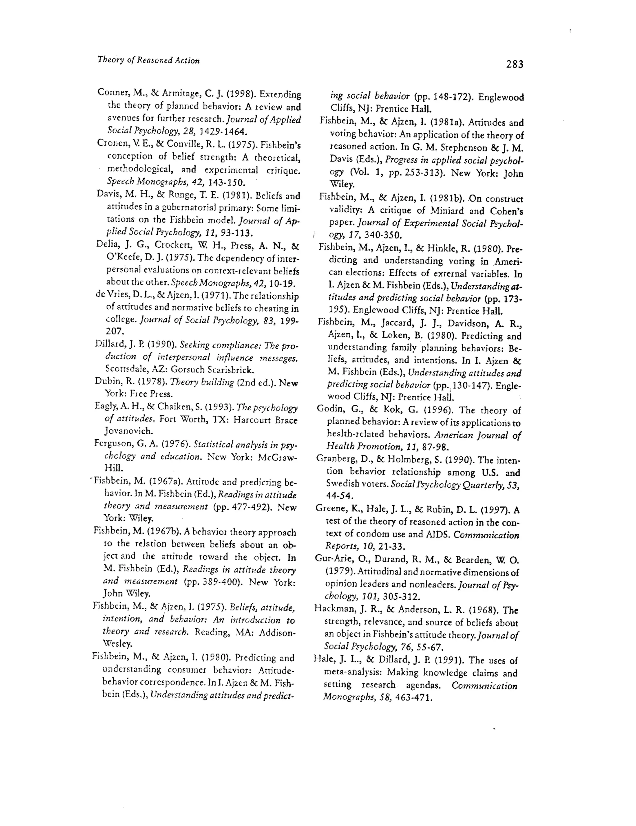 Theory of Reasoned Action