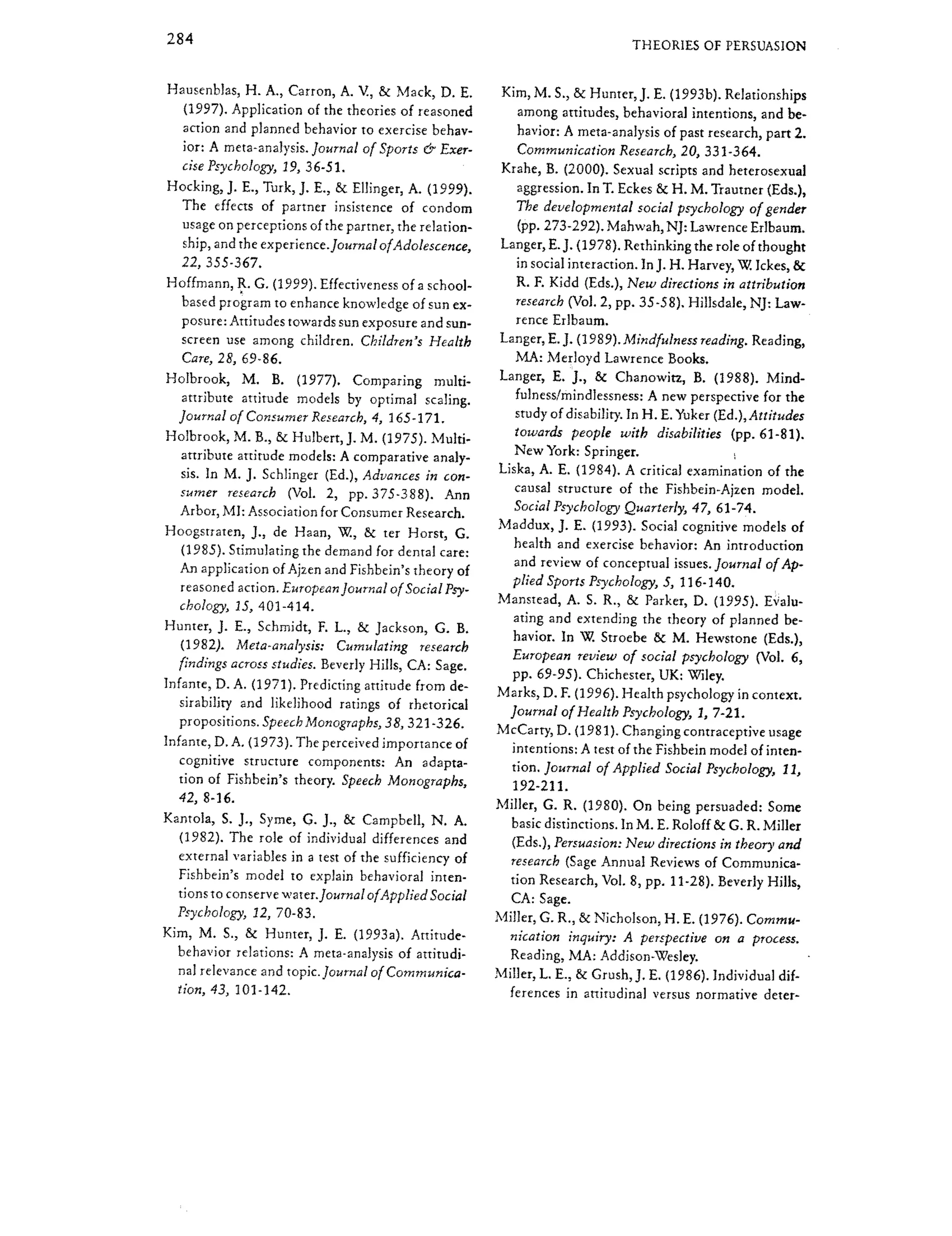 Theory of Reasoned Action