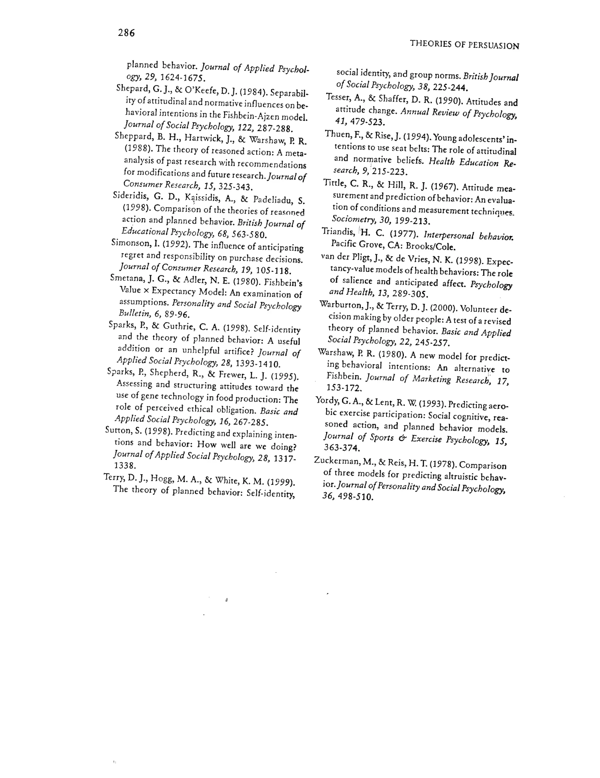 Theory of Reasoned Action