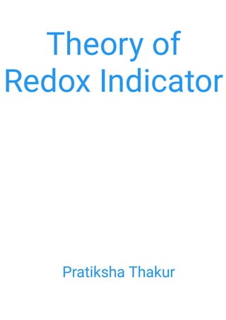 Theory of Redox Indicator 
