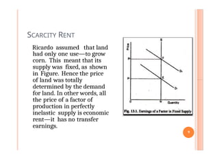 theory of rent. Assumptions Criticism, Scarcity and differential | DOCX