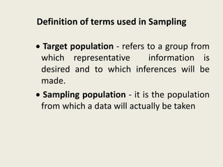 Theory of sampling | PPT