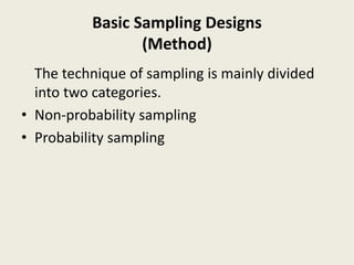 Theory of sampling | PPTX
