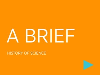 A BRIEF
HISTORY OF SCIENCE
 