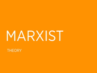 MARXIST
THEORY
 