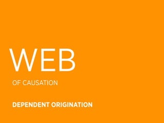 WEB
OF CAUSATION


DEPENDENT ORIGINATION
 