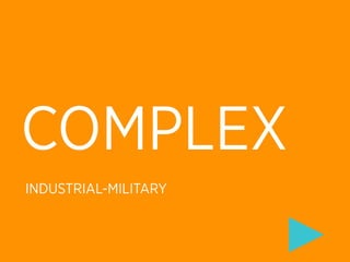 COMPLEX
INDUSTRIAL-MILITARY
 