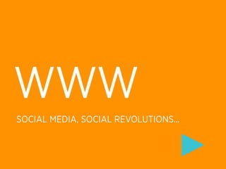 WWW
SOCIAL MEDIA, SOCIAL REVOLUTIONS...
 
