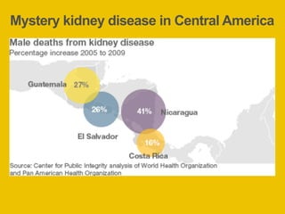 Mystery kidney disease in Central America
 