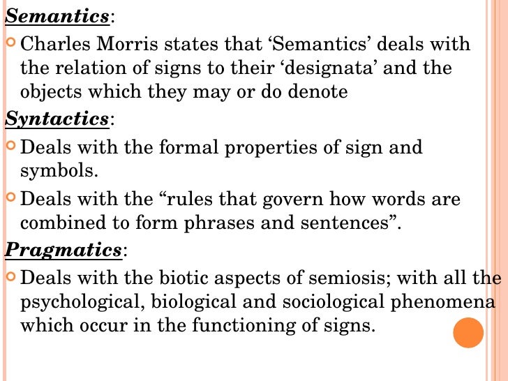 Theory of semiotics