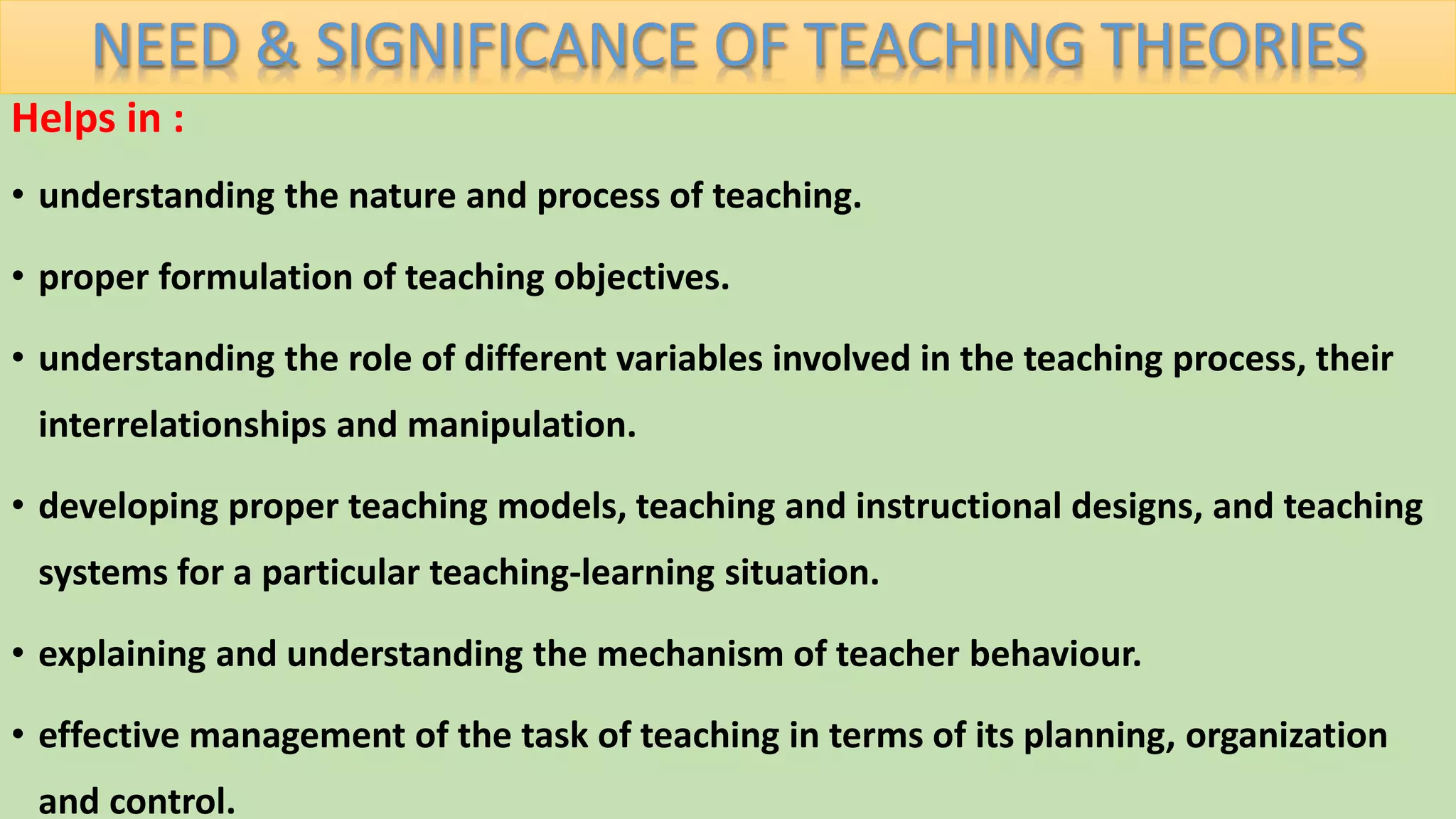 THEORY OF TEACHING AND LEARNING.pptx