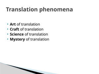 Theory of translation and Brief overview of translation studies.pptx