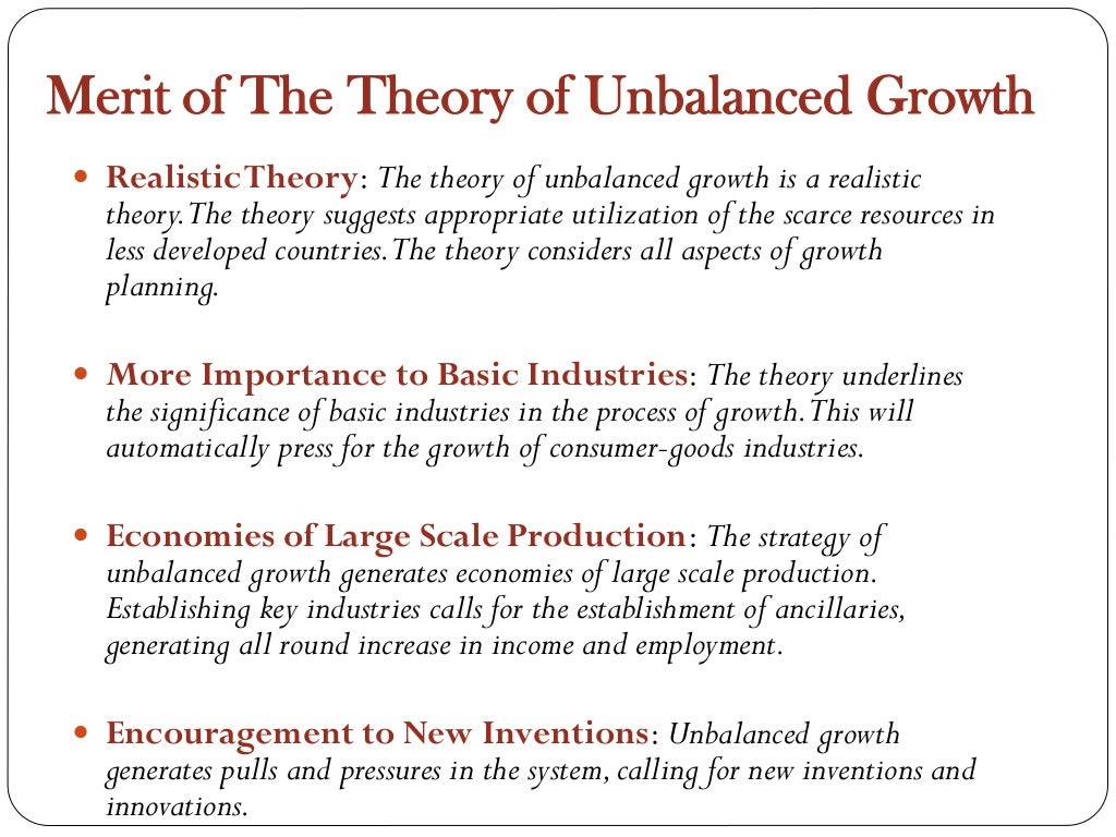 Theory of unbalanced_growth