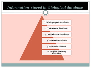 theory ppt 2_115659 neha cc.pptx bioinformatics | PPTX