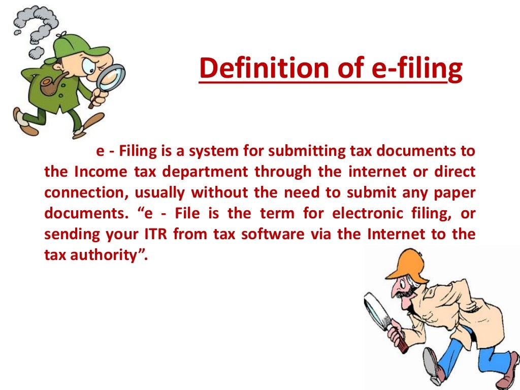 e filing of Tax Return