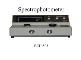 Spectrophotometer
BCH-503
 