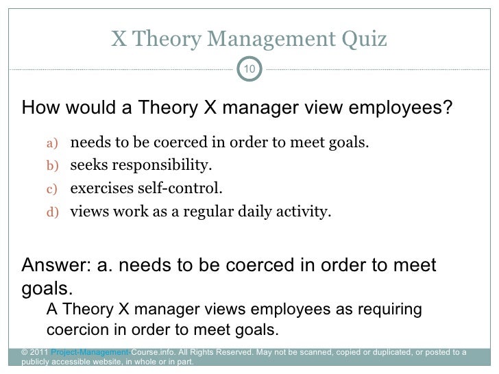 Theory X Managers