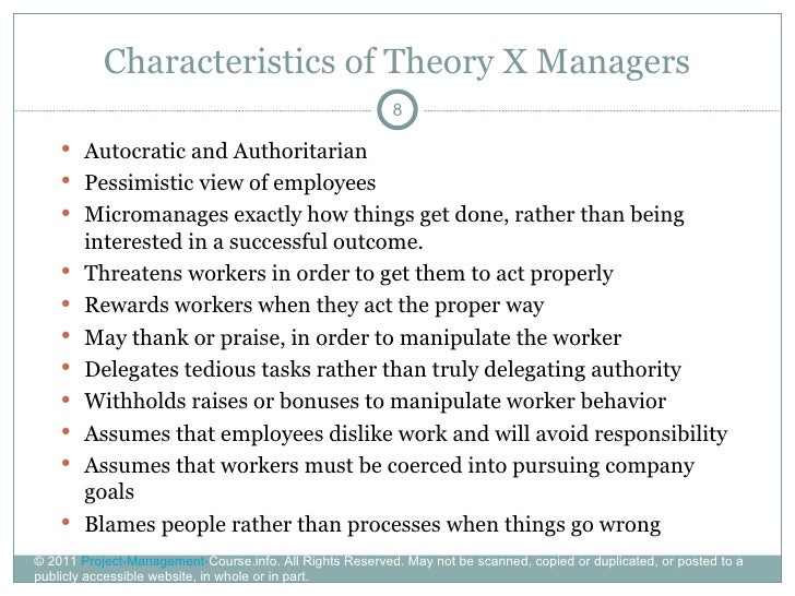 Theory X Managers