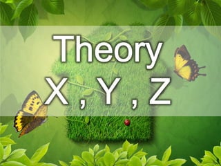 Theory x,y,z