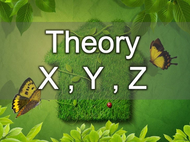 theory xy and z of motivation