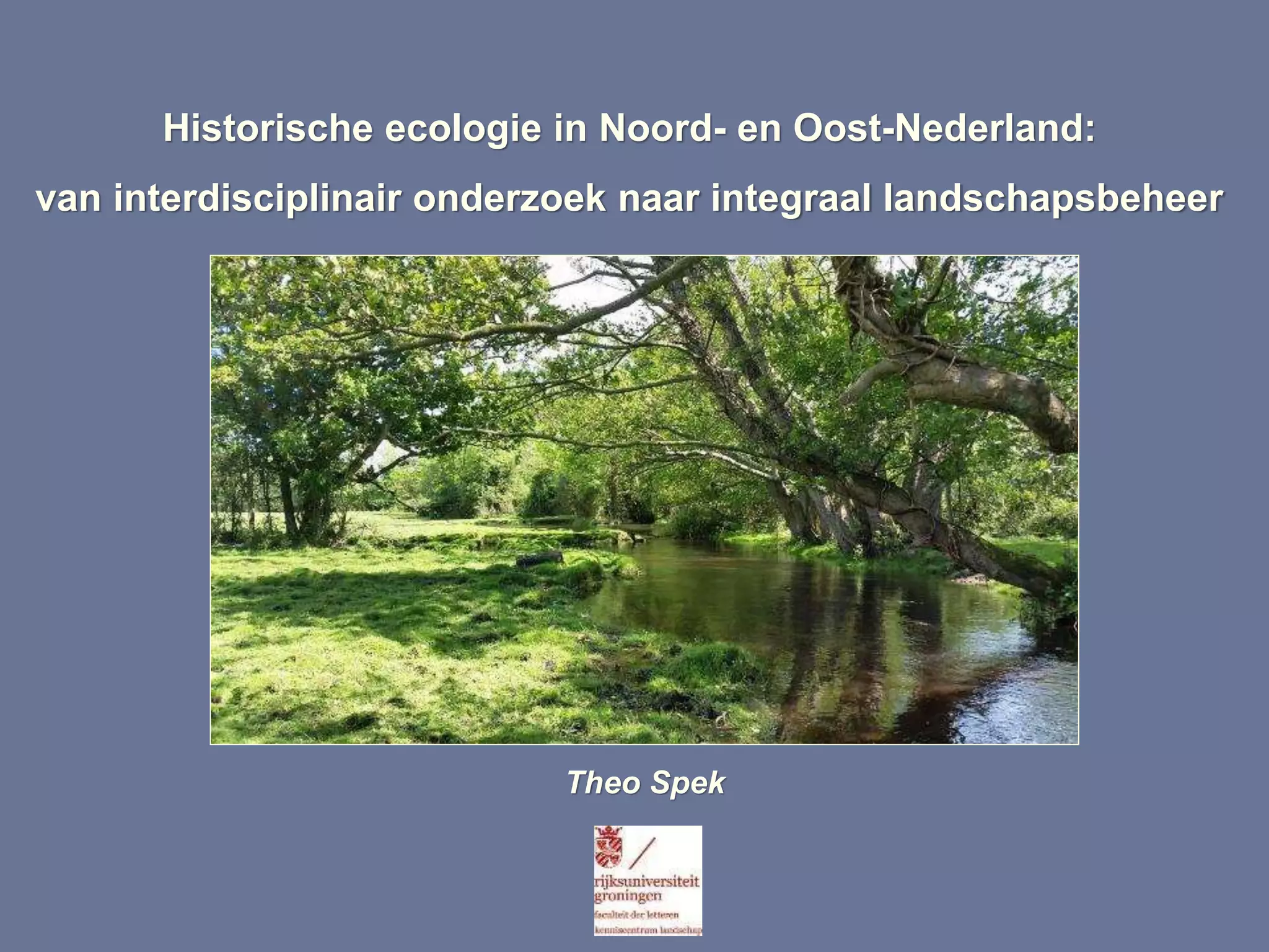 Lezing prof. Theo Spek (Rijksuniversiteit Groningen): Historische