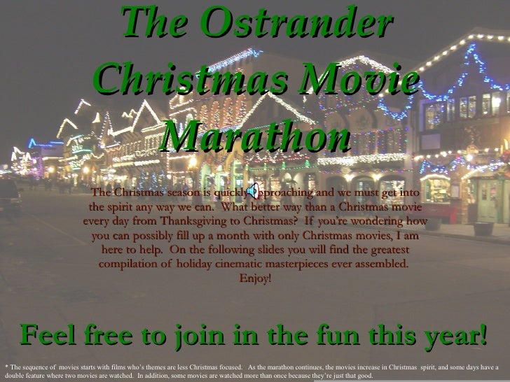 Christmas Movie Marathon