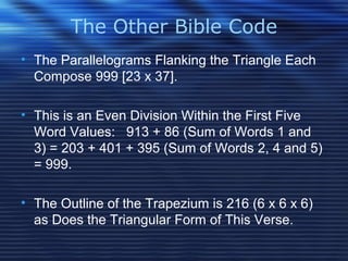 The Other Bible Code by Vernon Jenkins | PPT