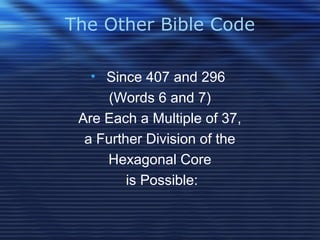The Other Bible Code by Vernon Jenkins | PPT