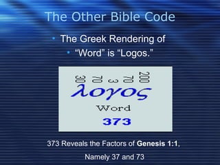 The Other Bible Code by Vernon Jenkins | PPT