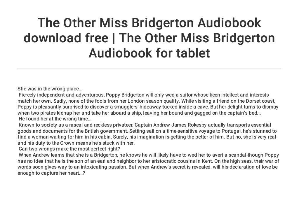 the other miss bridgerton series
