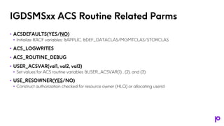 Acs Routine The Other Part of SMS: Storage Management Subsystem Definitions.pdf