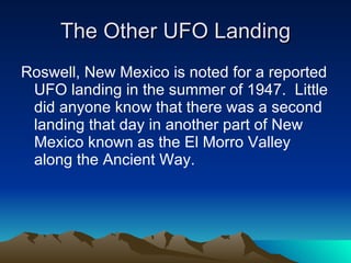 The Other UFO Landing ,[object Object]