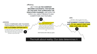 The truth about reality: Our data determines it
.outcome
.efﬁciency
.ratio
 