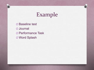 The outcomes assessment phases in the instructional cycle | PPTX