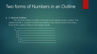 The outline | PPTX
