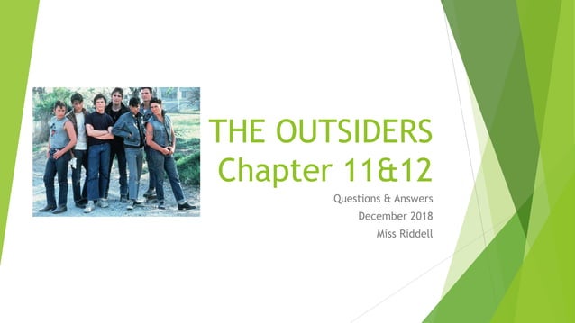 How Many Chapters Are There In The Outsiders www.slideshare.net