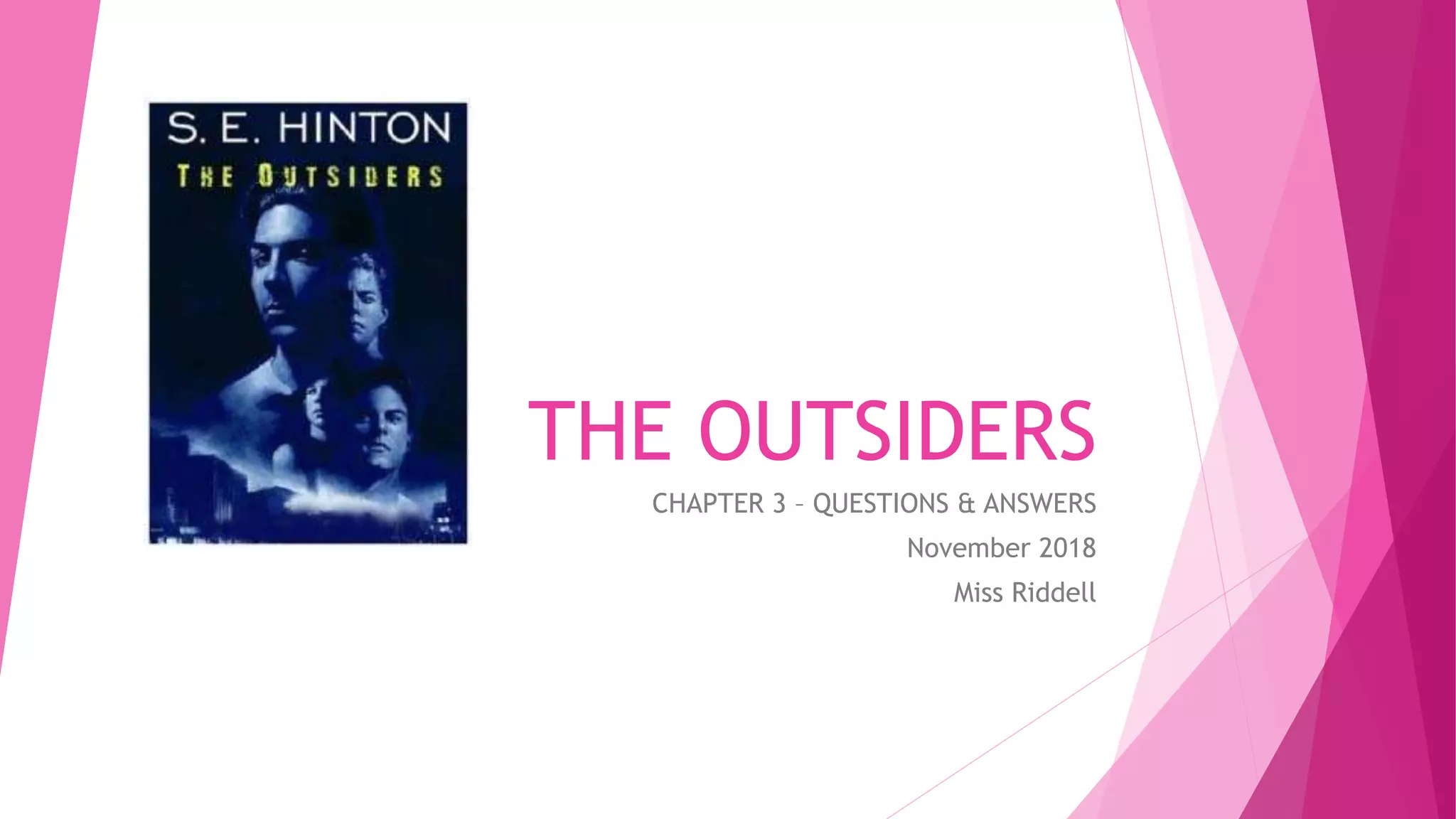 How Many Chapters Are In The Outsiders Book www.slideshare.net
