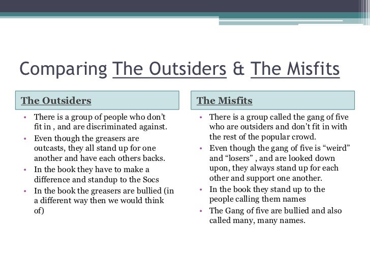 The outsiders by jenna