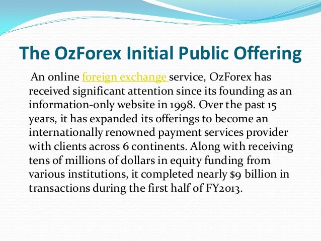 Investor Centre | OFX:ASX OzForex Group Limited