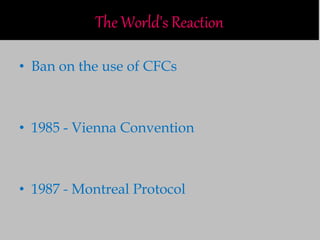 The ozone hole | PPTX