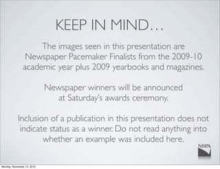 Nspa Pacemaker The NSPA Pacemaker Fall 2010 | PDF